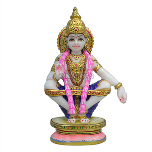 Marble Ayyappa Statue - 18 Inch | Handcrafted White Marble Lord Ayyappa Swamy Murti | Premium Hindu God Idol | MALIYAS Jaipur - Product Image 2
