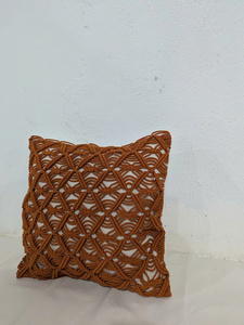 Funda de Cojín Decorativa Boho, Funda de Almohada de Macramé Hecha a Mano, Funda de Almohada de Algodón para Decoración de Sala de Estar - Product Image 5