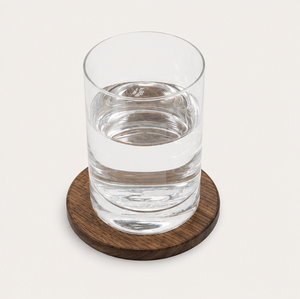 Premium Handcrafted Solid Black Walnut Wood Coasters <b>Set</b> Of <b>4</b> <b>Round</b> Eco-Friendly Heat-Resistant Drink Mats <b>For</b> Coffee <b>Table</b> Home - Product Image 3