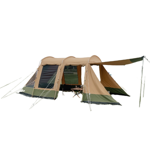 Tente tunnel Pioneer Outdoors - Quatre saisons, une chambre, toile, armature droite, pliable, écologique, ouverture rapide automatique, 3-4 personnes - Product Image 4