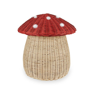 Cesta de almacenamiento de ratán tejida natural para decoración de dormitorio infantil, cestas organizadoras decorativas - Product Image 2