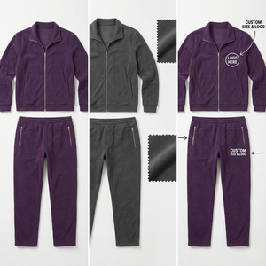 <b>Men</b> Tracksuit Lightweight Windproof <b>Jacket</b> and Pants Set Sportswear OEM Wholesale Price - Product Image 3
