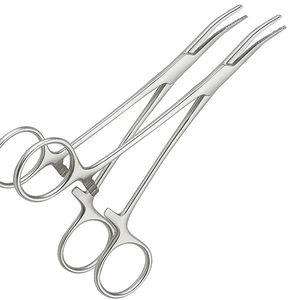 5.5 Inch Forceps Stainless Steel Clamp - Straight Edge <b>Precision</b> <b>Tool</b> for Veterinary, and Hobby Use - Product Image 1