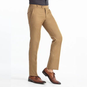 Pantalones de vestir casuales para hombre de tela suave, pantalones de vestir casuales modernos de primera calidad para oficina, pantalones casuales relajados para el día a día - Product Image 3