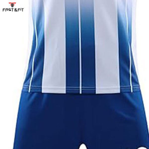 Ensemble de football, design original, uniforme d'équipe de football personnalisé, tissu respirant en coton/polyester, maillot de football à manches courtes pour club - Product Image 5