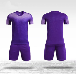 High Quality Breathable Short Sleeve Soccer Football Uniform Jersey 100% <b>Polyester</b> Custom Blank <b>Shirt</b> Summer All Season - Product Image 3