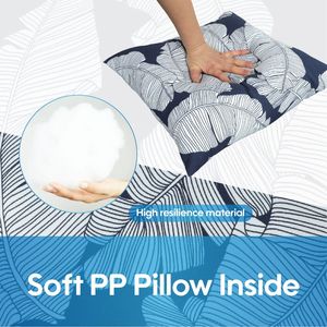 Set di 2 Cuscini da Esterno Morbidi e Confortevoli, Impermeabili e Resistenti allo Sbiadimento, per Giardino, Portico e Bordo Piscina - Product Image 5