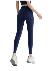 Women's High-Waisted Breathable Cotton <b>Leggings</b> Stretchy Lightweight Sporty Solid Pattern Custom Printed Fitness Yoga Sports - Product Image 4