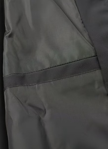เสื้อแจ็คเก็ตบอมเบอร์มีฮู้ดสีดำสำหรับผู้ชาย ปักลายนิวยอร์ก ซิปปิด แนวสตรีทแวร์ กันลม ผลิตจากโพลีเอสเตอร์ เหมาะสำหรับใส่ในฤดูใบไม้ร่วง - Product Image 3