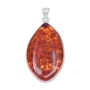 Baltic Amber Gemstone Handmade 925 Sterling Silver Pendant Natural Jewelry Gift Children's & Women's Classic - Product Image 3
