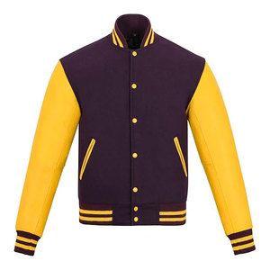 Chaqueta Varsity, Chaqueta Letterman de Béisbol, Lana y Cuero de Primera Calidad, Unisex, Baloncesto, Universidad, Ropa Deportiva Clásica para Hombre - Product Image 5