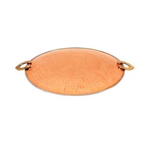 Authentic Vintage Round Copper <b>Dinnerware</b> <b>Sets</b> Platter Tray Tawa Tableware Durable Dishwasher Safe - Product Image 5