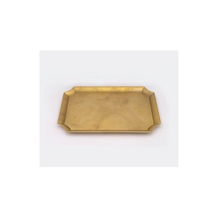 High Quality <b>Gold</b>-Coated Aluminum Metal <b>Tray</b> Classic Handmade Customizable <b>Serving</b> <b>Tray</b> Unique Decorative <b>Serving</b> <b>Tray</b> - Product Image 6