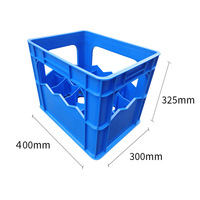 Caisse à bière en plastique HDPE recyclable, maille plastique, vert, noir, bleu, 12, 15, 24 bouteilles, logo couleur personnalisable, vente en gros, bonne qualité