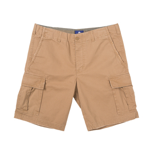 Cargo Solid Front Knee Length 100% Cotton Anti-Wrinkle Elastic Waist Breathable Casual Outdoor Summer Men Shorts - Product Image 2