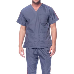 Uniformes Médicos para Doctores y Enfermeros, Conjuntos de Uniformes para Clínica, Trajes de Manga Corta con Pantalones para Hombre - Product Image 1