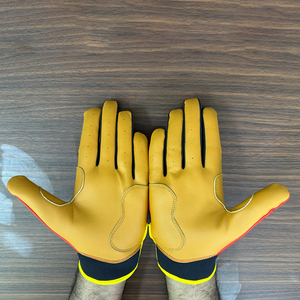 Wholesale Professional Unisex Baseball Batting Gloves Customized Design Sheepskin Leather High Quality Lightweight Wrist Support - Product Image 6
