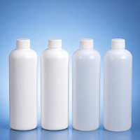 Bouteille en plastique ronde HDPE de 500 ml sérigraphiée avec bouchon à vis et joint en mousse d'aluminium pour détergent, lubrifiant et liquide d'entretien
