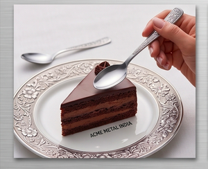 Elegant Metal Spoon With Floral Handle Design High <b>Mirror</b> Polish Rust Resistant Flatware For Wedding Events And Restaurant - Product Image 3