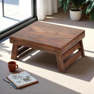 Table basse rustique en bois massif rectangulaire, table centrale moderne pour salon, table de canapé, mobilier artisanal en gros - Product Image 3