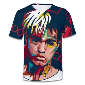 เสื้อยืดแขนสั้นพิมพ์ลายใบไม้เขตร้อนสำหรับผู้ชาย คอกลม ทรงปกติ สวมใส่สบาย ระบายอากาศได้ดี ผลิตจากผ้าโพลีเอสเตอร์ถัก - Product Image 5