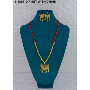 Exquisitos y Lujosos Conjuntos de Joyería de Moda para Bodas en el Medio Oriente, Estilo Dubái, de Aleación de Cobre con Baño de Oro, Collar y Pendientes para Mujer - Product Image 6