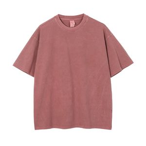 Heavy <b>Weight</b> Tee Acid Washed Plain Cotton Tshirt <b>Blank</b> Streetwear Vintage Loose Fit Casual Men Fashion Clothing - Product Image 1