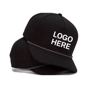 Gorra de golf clásica impermeable al por mayor con logo personalizado, gorra de golf de 5 paneles con cuerda, corte láser, rendimiento de flujo de aire, snapback, proveedor de Vietnam - Product Image 3