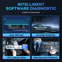 Escáner OBD2, lector de código de coche DIY, herramienta de escaneo de diagnóstico, prueba de emisión AutoVIN, datos en vivo, búsqueda DTC, actualización e impresión con un clic