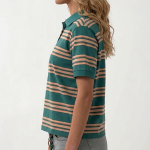 Camisa Polo Elegante para Uso en Exteriores, Buena Calidad, con Logotipo Personalizado e Impresión, para Mujer - Product Image 3