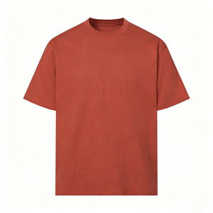 T-shirt Homme Tendance en Coton 100% à Col Rond et Manches Courtes, Coupe Classique, Couleur Unie, Tricot Jersey Décontracté, Blanc, Rouge, Noir - Product Image 6
