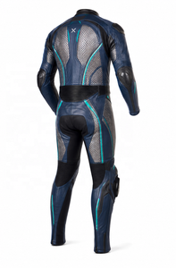 Traje de Motocicleta de Cuero de Una Pieza con Alto Flujo de Aire para Clima Extremo |   Verde marino |   Fabricante OEM ODM |   Diseño de Calidad Premium |   Ropa de Carreras - Product Image 3
