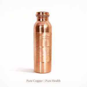 Pure Copper 500ml Leak-Proof <b>Water</b> <b>Bottle</b> Wholesale Handmade Metal with Lid Custom Logo Personalized Gift Cup for Customers - Product Image 1