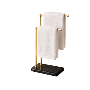 Porte-serviettes métallique minimaliste sur pied, empilable, cinq niveaux, support de rangement pour salle de bain, conception non pliable - Product Image 3