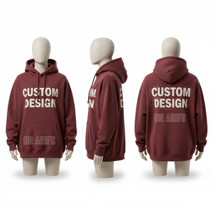 Sudadera con Capucha Verde Oscuro para Hombre, Diseño Personalizado, Estampado Delantero y Trasero, Corte Regular, Felpa de Algodón, Ropa Casual de Otoño - Product Image 4