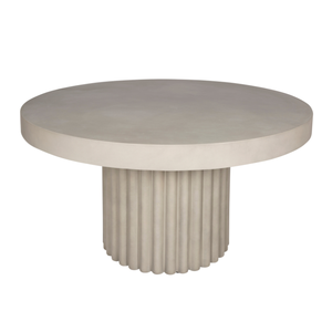 Table à manger ronde de luxe en GFRC, design personnalisé, fabriquée au Vietnam, pour projets d'aménagement intérieur de centres commerciaux et d'entrées - Product Image 2