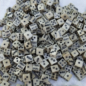 Customizable Polished Bone <b>Dice</b> <b>Set</b> Hand-Carved Engraved Eco-Friendly Custom Size Viking Design - Product Image 5