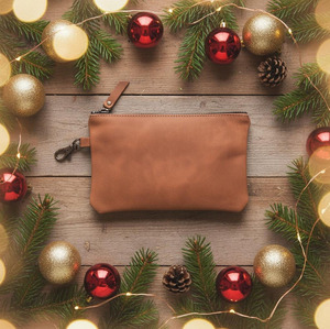 Cartera organizadora de golf de cuero genuino de alta calidad con múltiples compartimentos para artículos esenciales de campo de golf en venta - Product Image 5