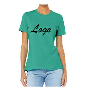 Summer Wholesale High Quality Women's Casual Plus Size 5XL T-Shirt Plain Colors with screen printing logo unisex T shirts - Product Image 2