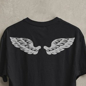 T-shirts noirs pour hommes personnalisés avec logo imprimé réfléchissant, séchage rapide, col rond, tissu respirant et confortable pour le streetwear - Product Image 5