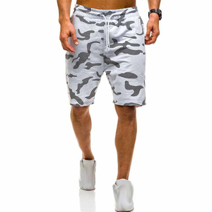 100% Fleece Training <b>Shorts</b> Above Knee Length <b>Camouflage</b> Print <b>Shorts</b> - Product Image 4
