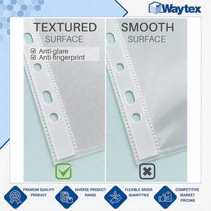 Exhibiting Highest Standard Top Class Quality A4 Clear Embossed Punched Pockets 40 Microns <b>for</b> Office & <b>School</b> Supplies - Product Image 3