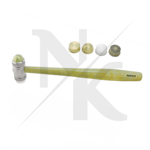Martillo Premium con Cabezas Intercambiables de Nylon y Latón para Joyería, Herramienta Duradera para Joyeros Profesionales, Cabeza Ajustable para Trabajos de Precisión - Product Image 2