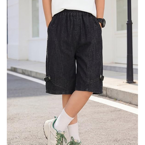 Pantalones Cortos de Mezclilla OEM Estilo Vintage con Lavado Ácido, Ajuste Holgado, de Algodón, para Streetwear, Personalizables al por Mayor - Product Image 3