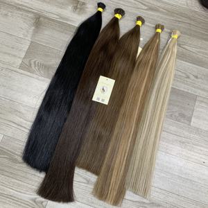 Drop Shipping Double Drawn Keratin Bond I Tip Extensions de cheveux humains russes droits naturels - Product Image 4