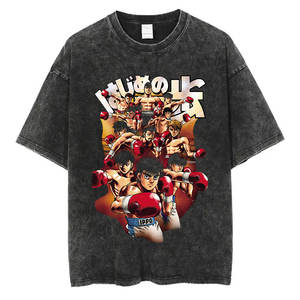 Camiseta de Hombre Lisa con Logotipo Personalizado, Estilo Vintage, Lavado Ácido, Transpirable, Estilo Urbano - Product Image 5