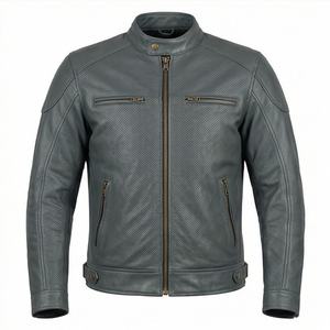 Chaqueta de Motociclista de Cuero Genuino para Hombre de la Mejor Calidad, Nueva Colección de Invierno, Chaquetas de Motocicleta con Protecciones Desmontables Personalizadas - Product Image 1