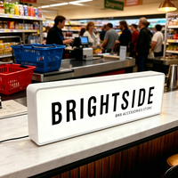 Boîte à lumière LED miniature personnalisée, boîte à lumière de bureau en acrylique, boîte à lumière pour la publicité dans les chambres, les bars, les marchés, les cafés, affichage de boîte à lumière LED