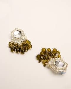 Pendientes Colgantes de Diseño Nuevo al por Mayor, Imitación de Perlas, Geométricos, con Cuentas, de Aleación de Zinc, Alta Calidad, Estilo Étnico - Product Image 4