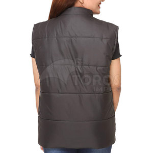 Chaleco de Mujer al por Mayor con Logotipo Personalizado, Hecho de Poliéster, Impermeable, para Uso en Exteriores, con Cuello Alto - Product Image 4